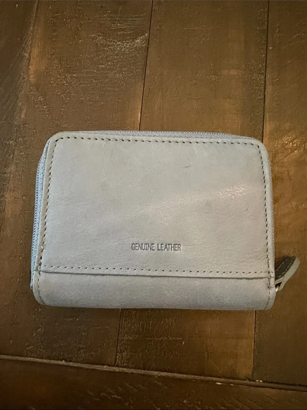 Rolf’s Lazy Susan Periwinkle Light Blue Leather Women's Zip Wallet